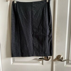 GAP Vintage Denim Knee-length Pencil Skirt‎ with Metallic Pinstripes